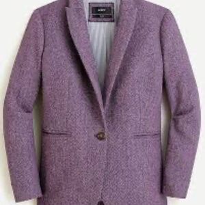 J. Crew Women's 100% wool Purple Blazer 6